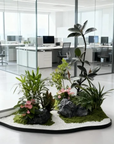 宁波租花卉-镇海室内绿植出租方案-北仑绿植租摆案例-镇海花木租摆摆放方式